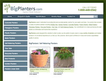 Tablet Screenshot of bigplanters.com